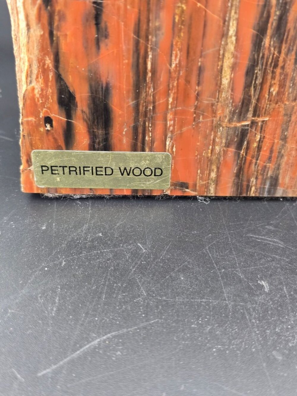 Petrified Wood Fossil Specimen With Rich Red & Black Hues, Polished/Raw -2.1 lbs - Picture 11 of 16